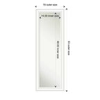 Miroir en bois blanc