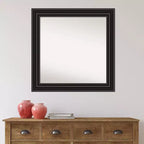 Miroir mural de salle de bain noir