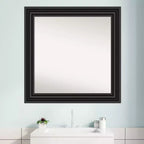 Miroir mural de salle de bain noir
