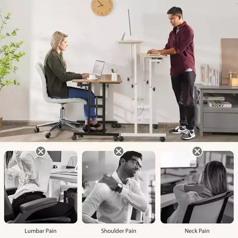 Bureau debout mobile
