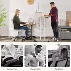 Bureau debout mobile