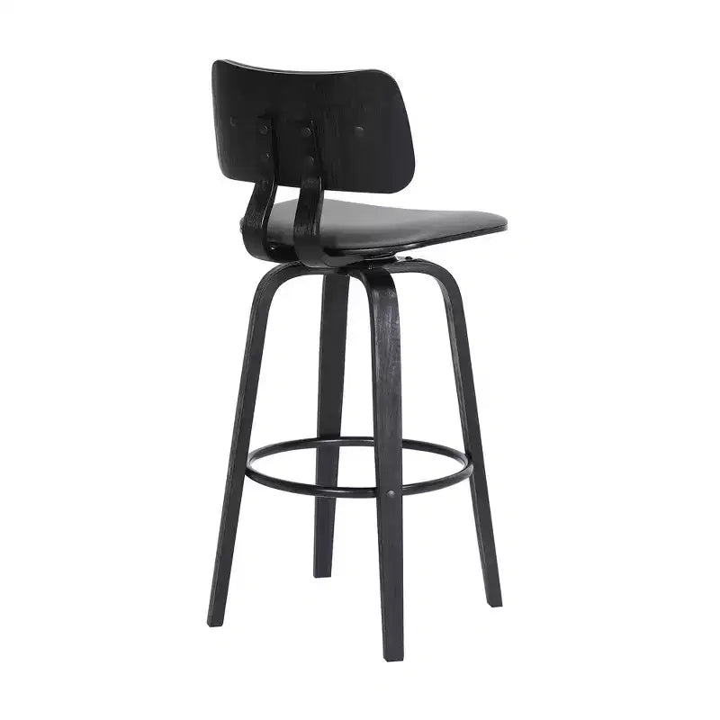 Tabouret de bar pivotant et rembourré