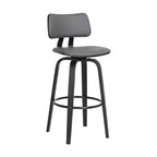 Tabouret de bar pivotant et rembourré