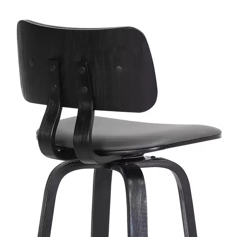 Tabouret de bar pivotant et rembourré