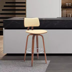 Tabouret de bar pivotant et rembourré
