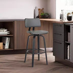 Tabouret de bar pivotant et rembourré