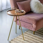 Table d'appoint en métal