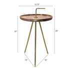 Table d'appoint en métal