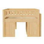 Lit mezzanine avec armoire de rangement