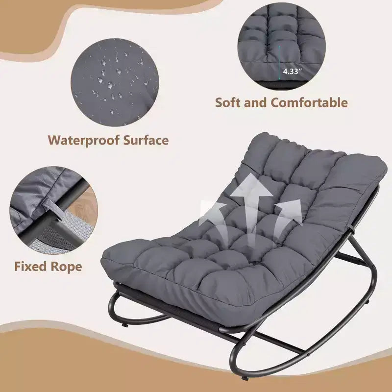 Fauteuil à bascule moderne