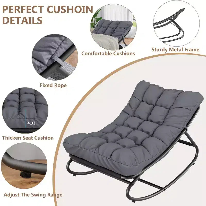 Fauteuil à bascule moderne