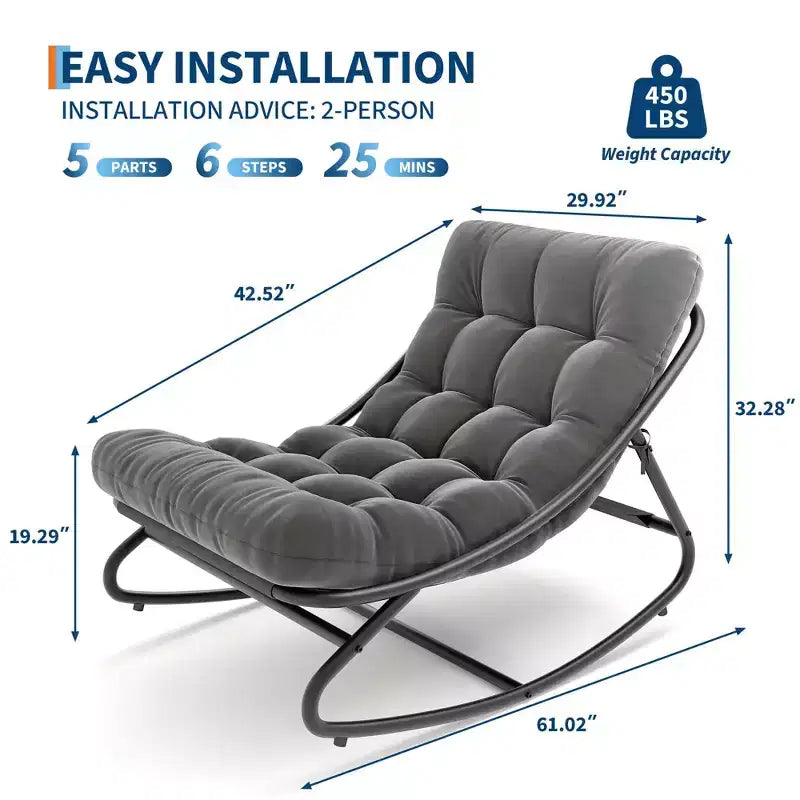 Fauteuil à bascule moderne