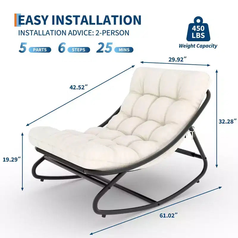 Fauteuil à bascule moderne