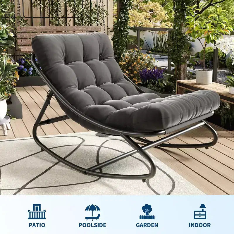 Fauteuil à bascule moderne