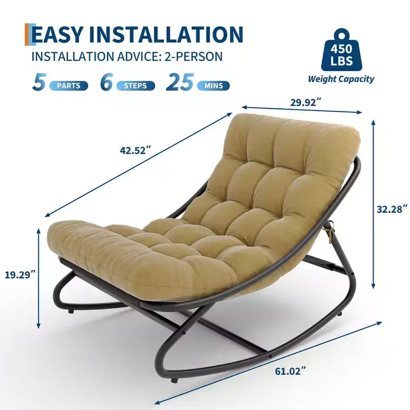 Fauteuil à bascule moderne
