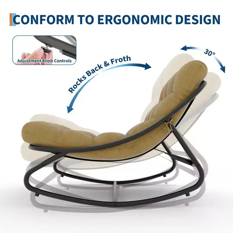 Fauteuil à bascule moderne