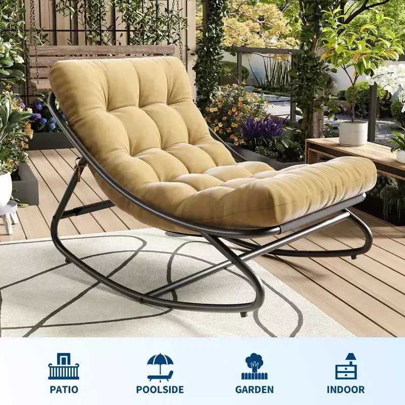 Fauteuil à bascule moderne