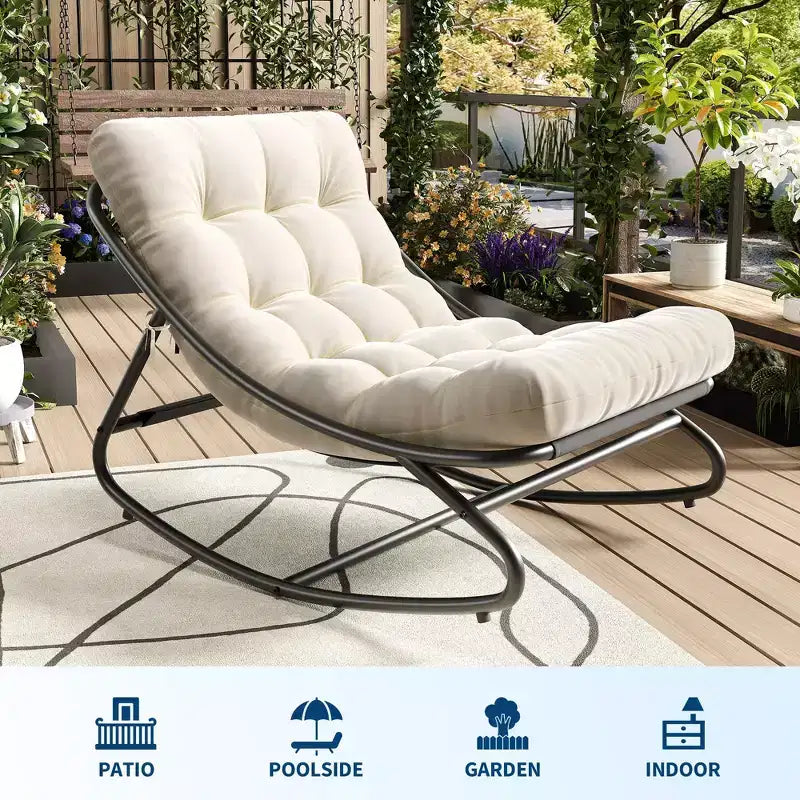 Fauteuil à bascule moderne