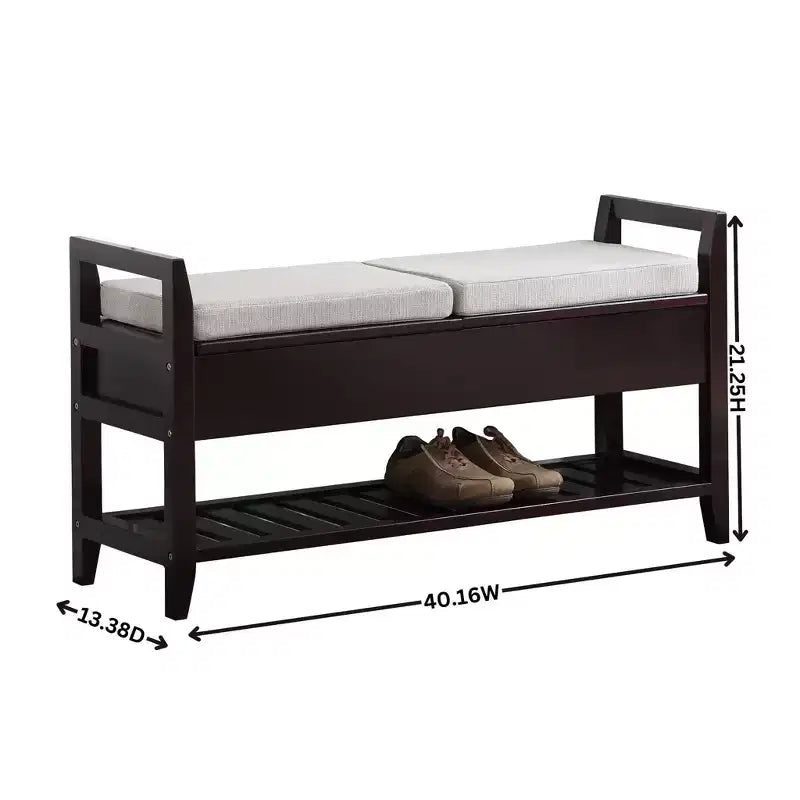 Banc à chaussures de rangement