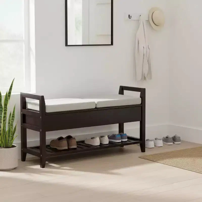 Banc à chaussures de rangement