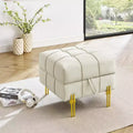Pouf de rangement en cuir