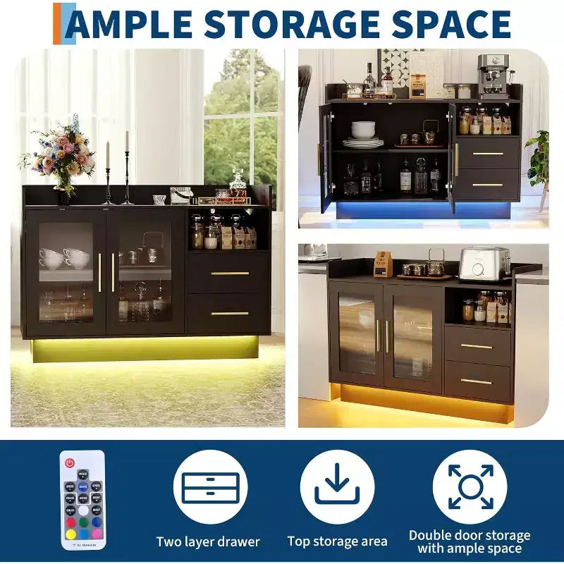 Meuble de rangement pour vin et café