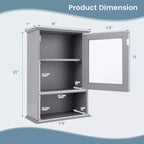 Rangement mural pour salle de bain