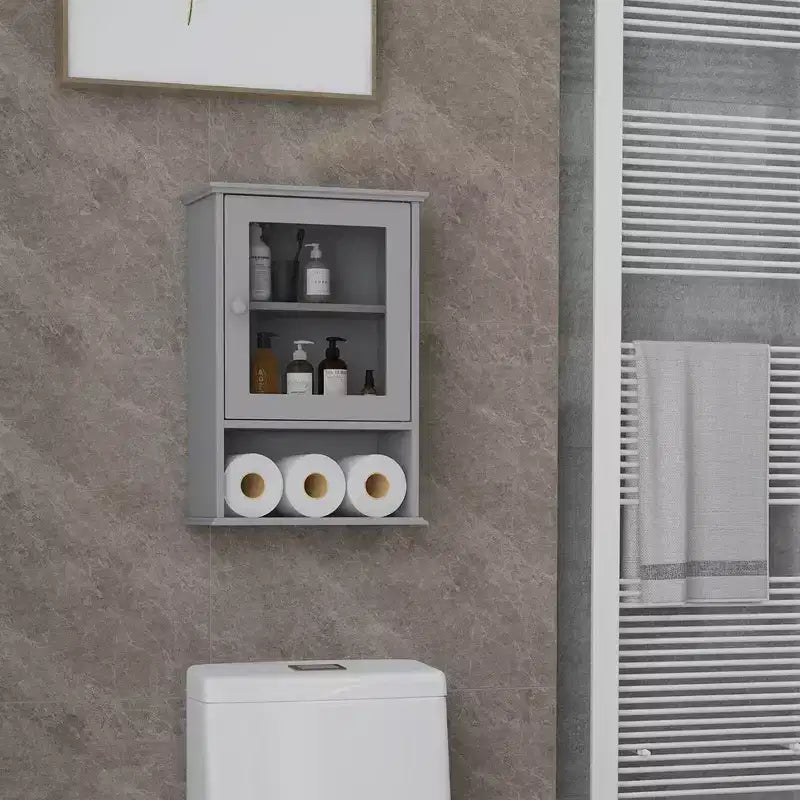 Rangement mural pour salle de bain