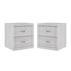 Galano Modern 2-Drawer Nightstand Set of 2 18.9 W 16.3 D 20.3 H