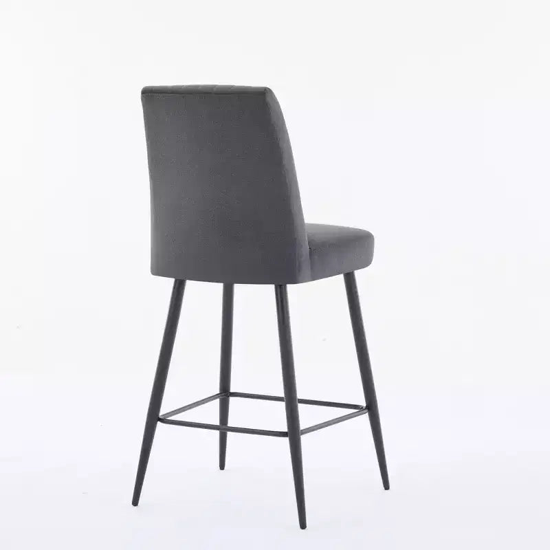 Tabourets de bar modernes en velours à hauteur de comptoir