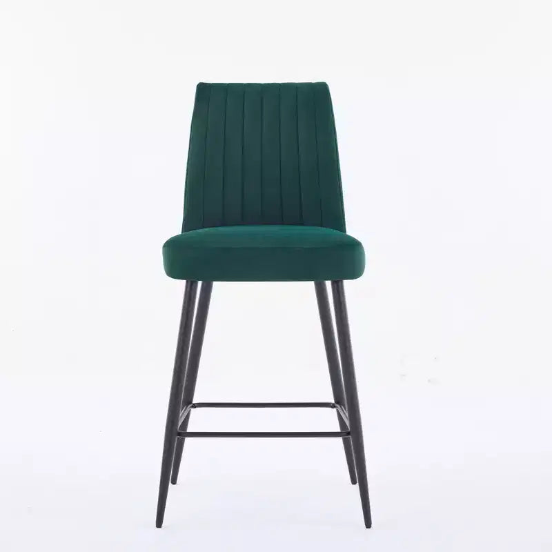 Tabourets de bar modernes en velours à hauteur de comptoir
