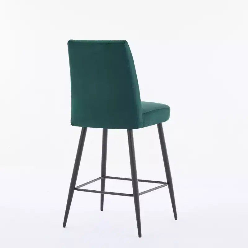 Tabourets de bar modernes en velours à hauteur de comptoir