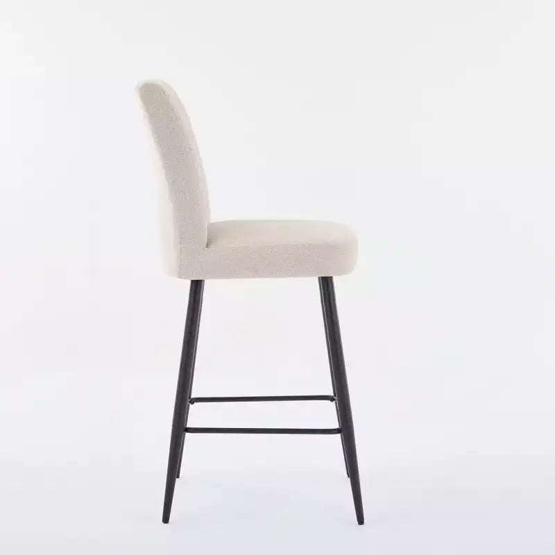 Tabourets de bar modernes en velours à hauteur de comptoir
