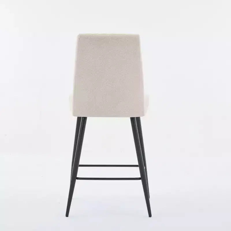 Tabourets de bar modernes en velours à hauteur de comptoir