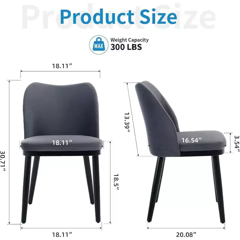Chaises de salle à manger en tissu modernes