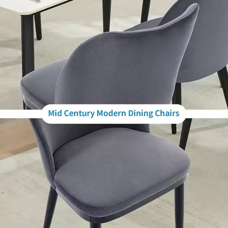 Chaises de salle à manger en tissu modernes