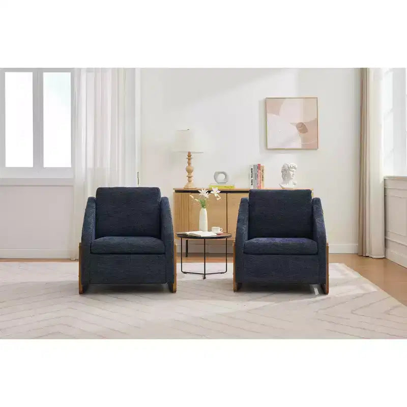 Fauteuil rembourré en bois