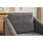 Fauteuil rembourré en bois