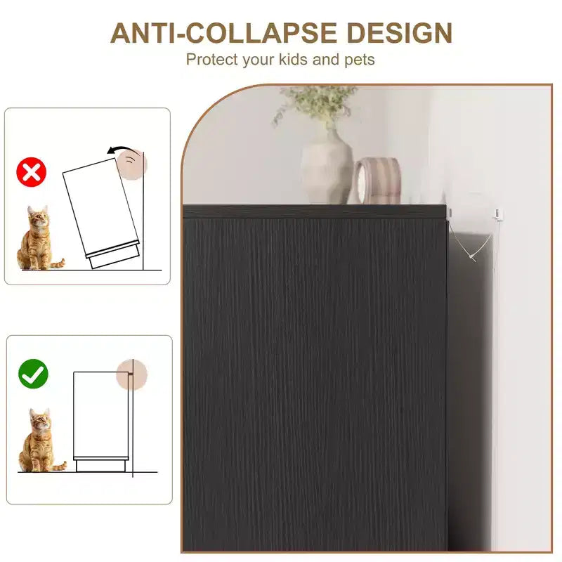 Commode en rotin avec tiroirs