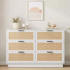 Commode en rotin avec tiroirs