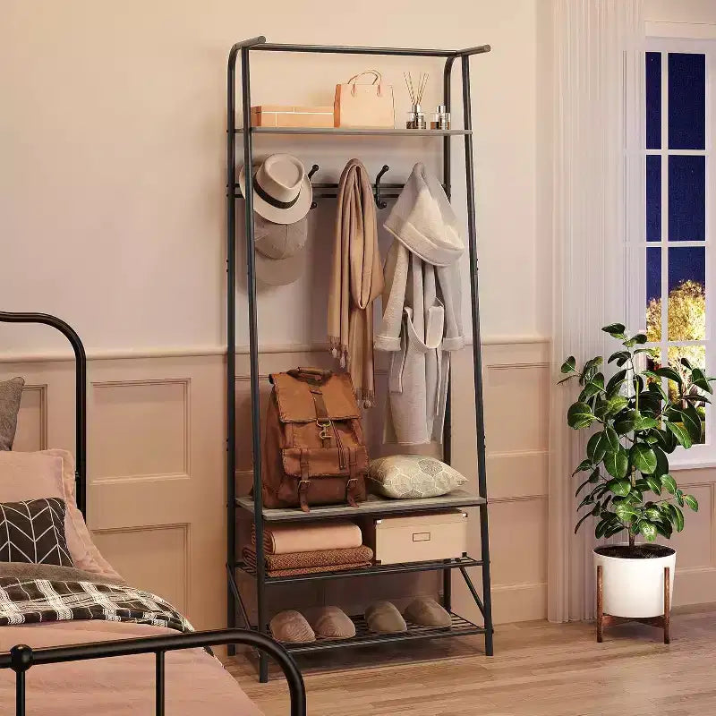 Meuble d'entrée avec porte-manteau et range-chaussures