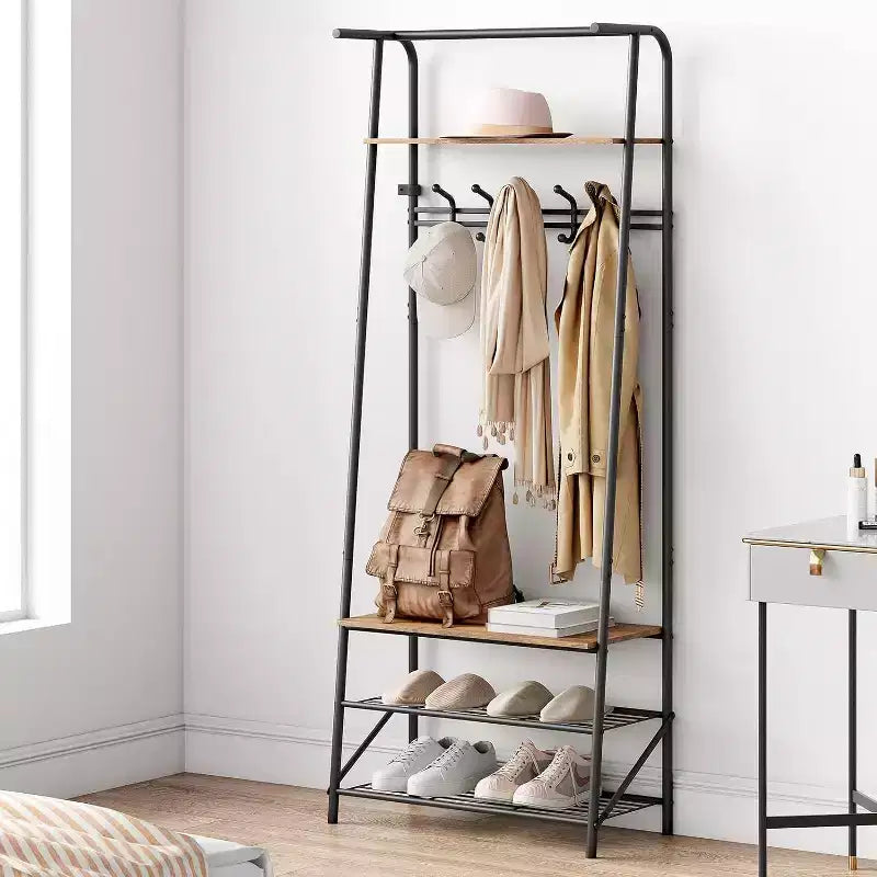 Meuble d'entrée avec porte-manteau et range-chaussures