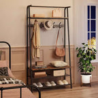 Meuble d'entrée avec porte-manteau et range-chaussures