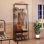Meuble d'entrée avec porte-manteau et range-chaussures