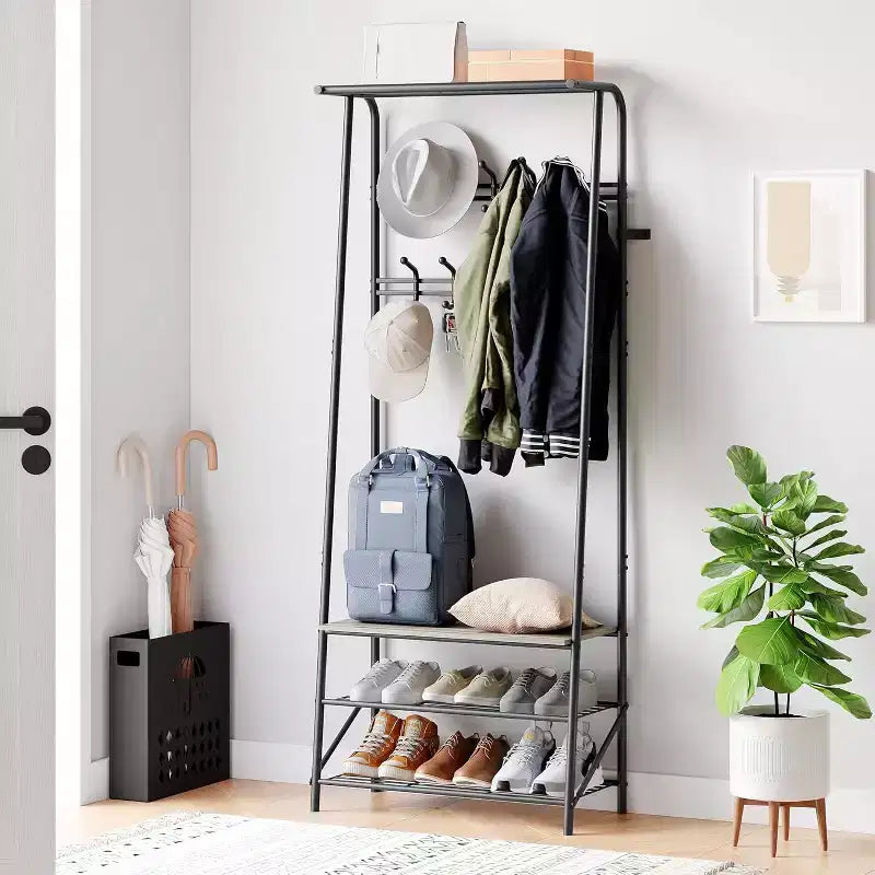 Meuble d'entrée avec porte-manteau et range-chaussures