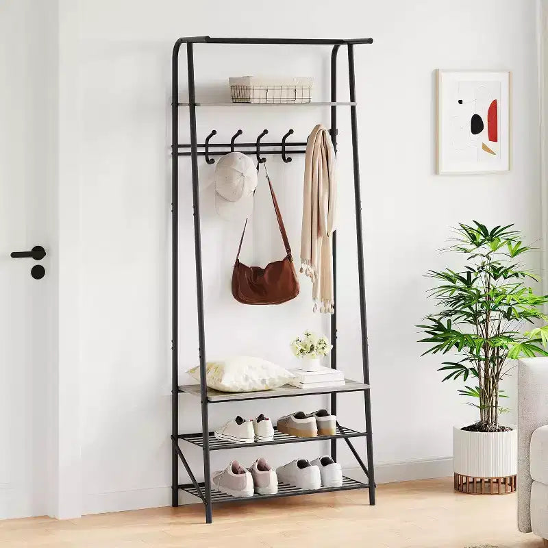 Meuble d'entrée avec porte-manteau et range-chaussures