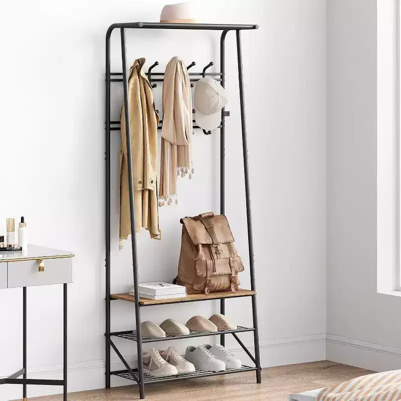 Meuble d'entrée avec porte-manteau et range-chaussures