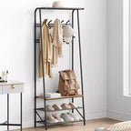 Meuble d'entrée avec porte-manteau et range-chaussures
