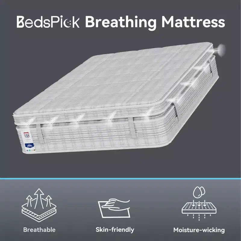 Matelas hybride en mousse à mémoire de forme et gel