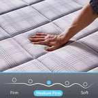 Matelas hybride en mousse à mémoire de forme et gel